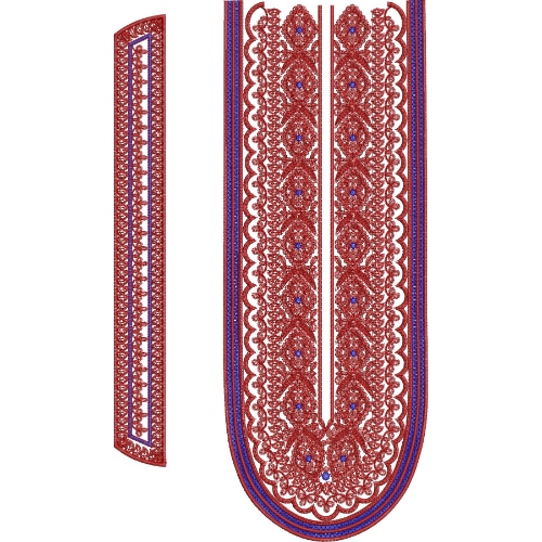 Simple Neck Embroidery Design