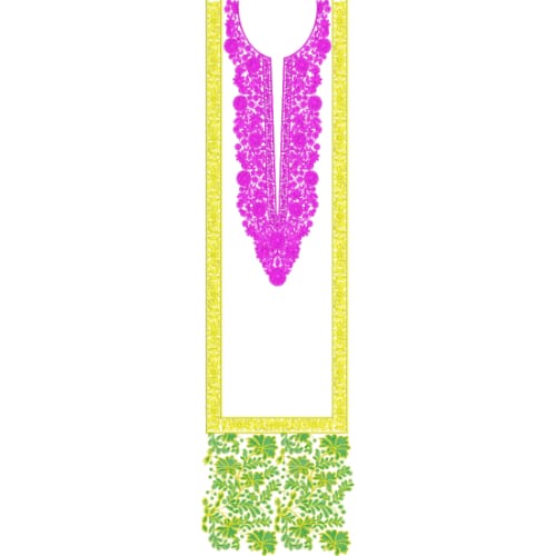 Unique Neck Embroidery Design