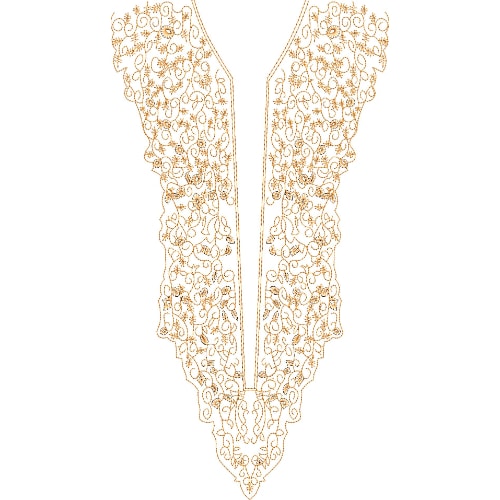 Neckline Embroidery Design