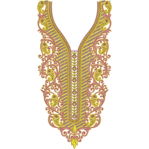 Neck Kurta Embroidery Design