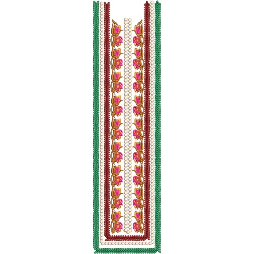 Unique Neck Embroidery Design