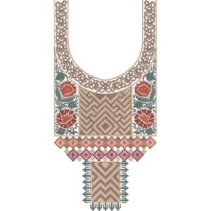 Neckline Embroidery Design