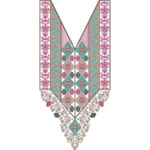 Unique Neck Embroidery Design