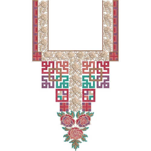 Neck Gala Embroidery Design