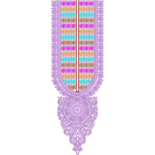 Neckline Embroidery Design