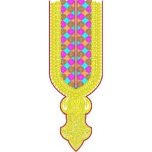 Neck Flower Embroidery Design