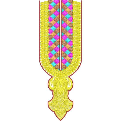 Neck Flower Embroidery Design