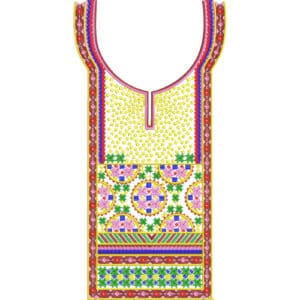 Unique Neck Embroidery Design