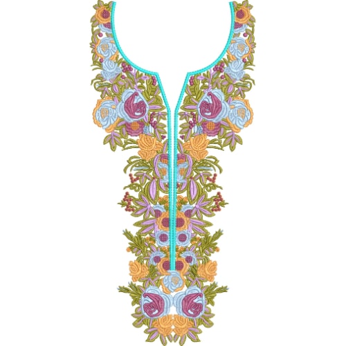 Neck Kurta Embroidery Design