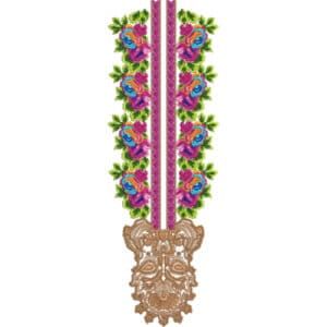 Beautiful Neck Embroidery Design