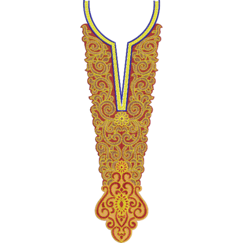 Simple Neck Embroidery Design