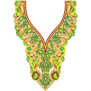 Unique Neck Embroidery Design