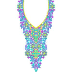 Beautiful Neck Embroidery Design