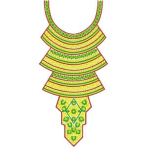 Unique Neck Embroidery Design