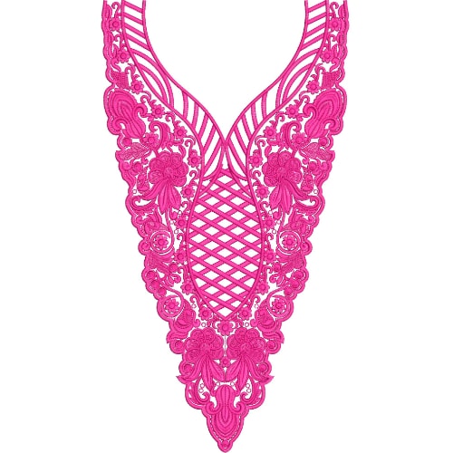 Neckline Embroidery Design