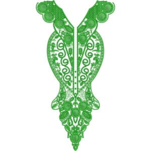 Neck Flower Embroidery Design