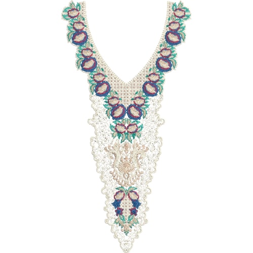 Neck Kurta Embroidery Design