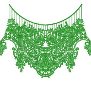 Unique Neck Embroidery Design