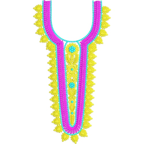 Neck Gala Embroidery Design