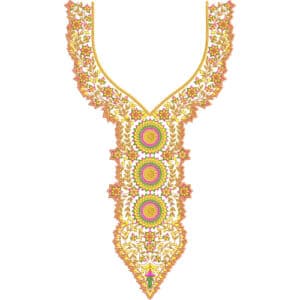 Neckline Embroidery Design