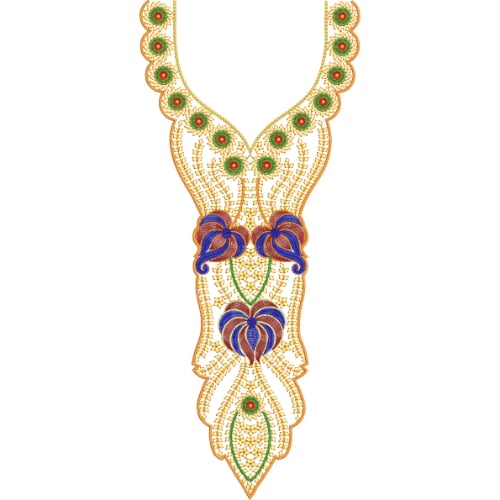 Beautiful Neck Embroidery Design