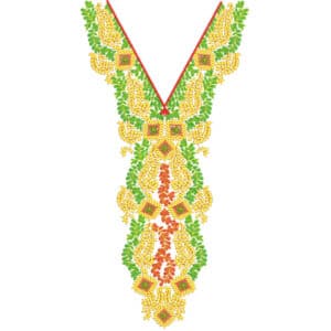 Unique Neck Embroidery Design