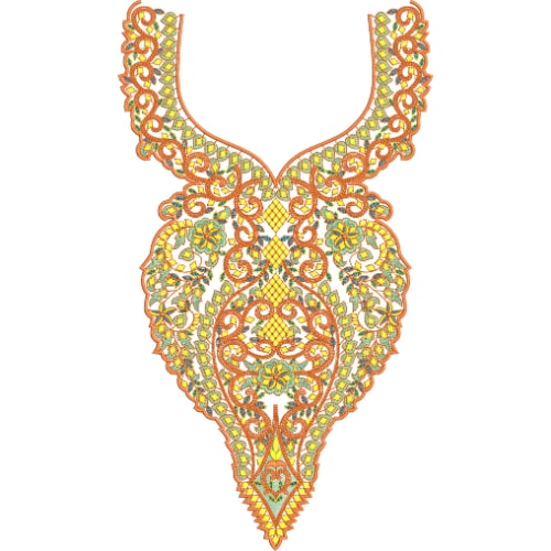 Neck Gala Embroidery Design