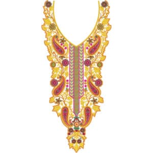 Neck Kurta Embroidery Design