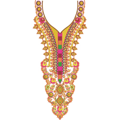 Beautiful Neck Embroidery Design