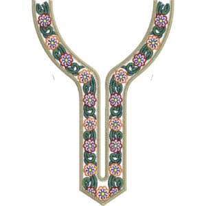 Unique Neck Embroidery Design