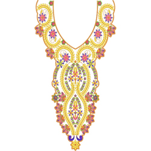 Neck Gala Embroidery Design