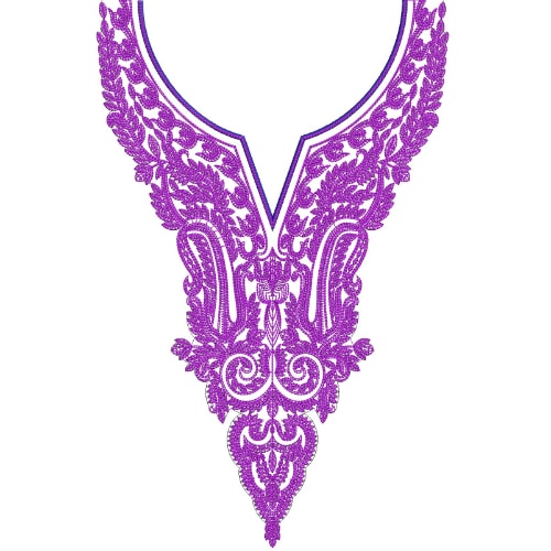 Simple Neck Embroidery Design