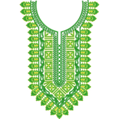 Neckline Embroidery Design