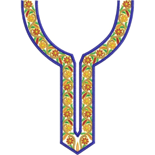 Beautiful Neck Embroidery Design