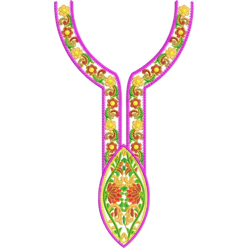 Simple Neck Embroidery Design