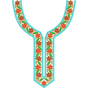 Unique Neck Embroidery Design