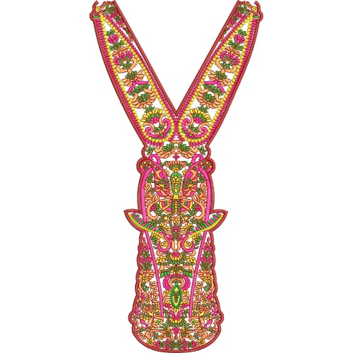 Neckline Embroidery Design