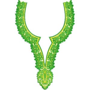 Neck Flower Embroidery Design