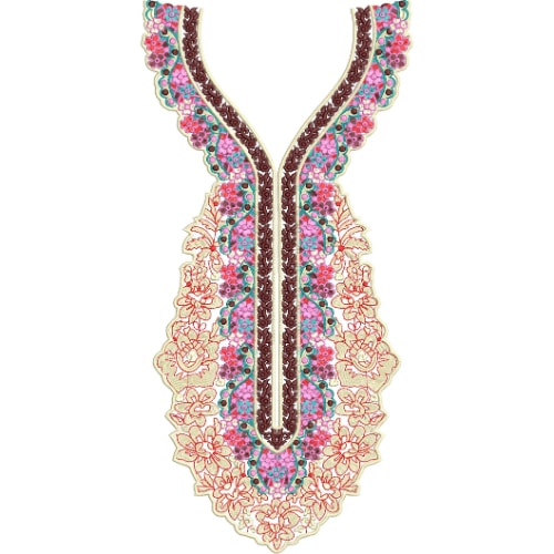 Beautiful Neck Embroidery Design