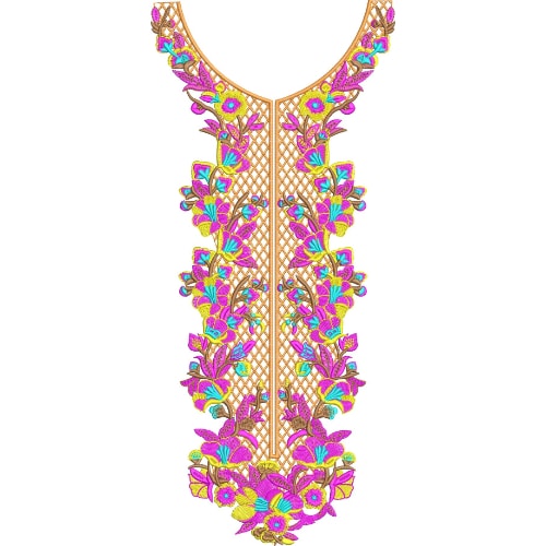 Simple Neck Embroidery Design