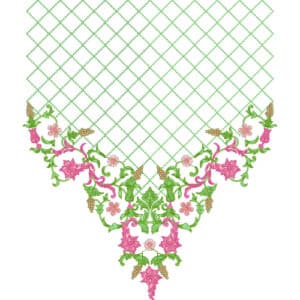 Unique Neck Embroidery Design