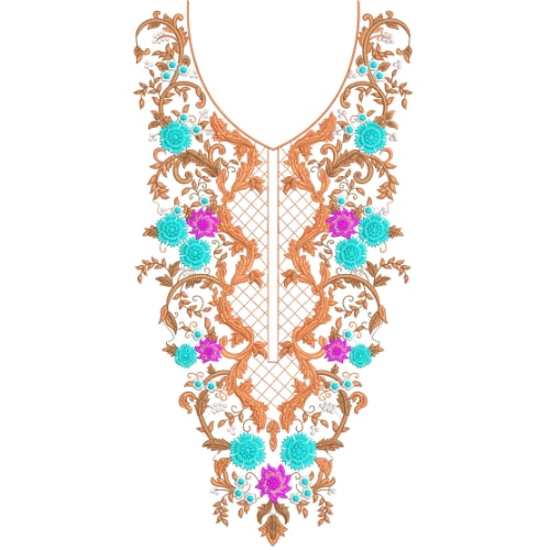 Neck Gala Embroidery Design