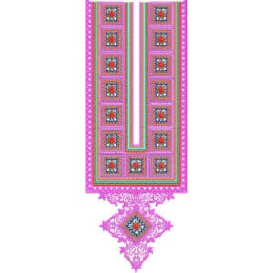 Neck Flower Embroidery Design
