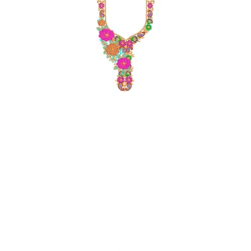 Neckline Embroidery Design