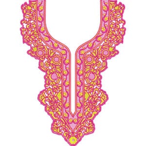 Beautiful Neck Embroidery Design