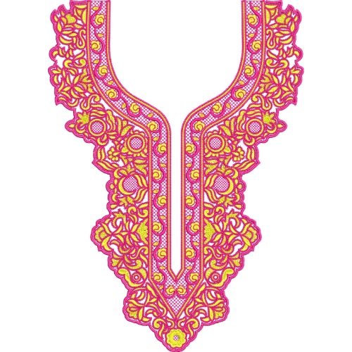 Beautiful Neck Embroidery Design