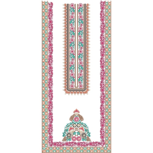 Unique Neck Embroidery Design