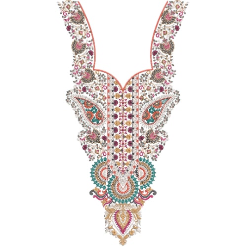 Neck Gala Embroidery Design
