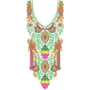 Neckline Embroidery Design