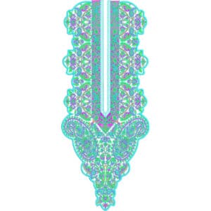 Neck Flower Embroidery Design